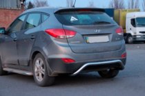 Hyundai IX-35 2010-2015 Tylny Ochraniacz AK007 (Stal Nierdzewna) zdjęcia 3
