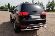 Mitsubishi Pajero Sport 2008-2015 Osłona tylna AK002-2 (2 szt, stal nierdzewna) zdjęcia 1