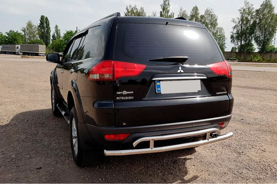 Mitsubishi Pajero Sport 2008-2015 Osłona tylna AK002-2 (2 szt, stal nierdzewna) Image