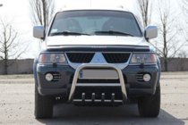 Mitsubishi Pajero Sport 1996-2007 Przedni Pałąk QT006 (Stal Nierdzewna) zdjęcia 2