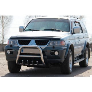 Przedni Pałąk QT006 (Stal Nierdzewna) Mitsubishi Pajero Sport 1996-2007 zdjęcia 3