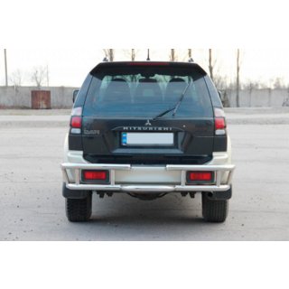 Tylny Ochraniacz AK-Special (Stal Nierdzewna) Mitsubishi Pajero Sport 1996-2007 zdjęcia 2