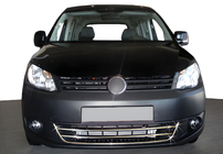 Volkswagen Caddy 2010-2015 Nakładki na przedni zderzak Trend (3 szt., stal nierdzewna) zdjęcia 1