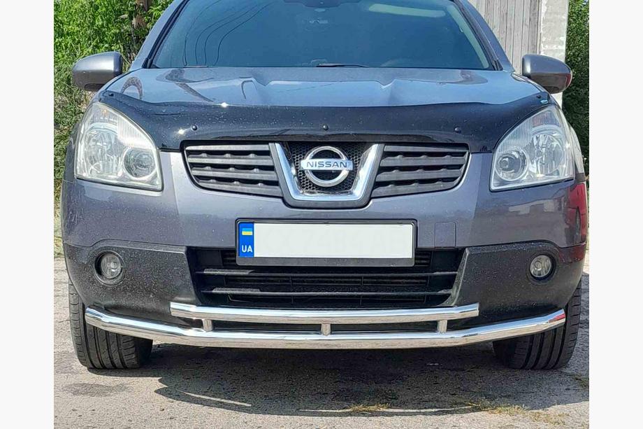 Nissan Qashqai 2010-2014 Przedni podwójny pałąk ST014 (stal nierdzewna) Image