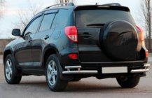 Toyota Rav 4 2006-2013 Tylne narożniki AK003-Double (2 szt., stal nierdzewna) zdjęcia 3
