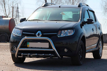 Renault Sandero 2013-2022 Przedni Pałąk WT003 (Stal Nierdzewna) 60 mm zdjęcia 1