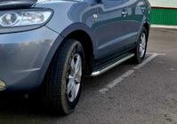 Hyundai Santa Fe 2 2006-2012 Progi Boczné Premium (2 szt., Stal Nierdzewna) 60 mm zdjęcia 3