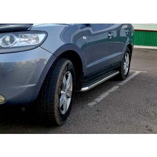 Progi Boczné Premium (2 szt., Stal Nierdzewna) Hyundai Santa Fe 2 2006-2012 zdjęcia 3