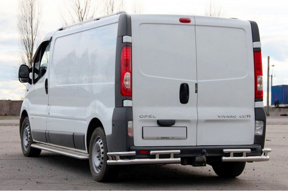 Nissan Primastar 2002-2014 Osłona Tylna AK003-Plus-2 (Stal Nierdzewna) Zdjęcia 2