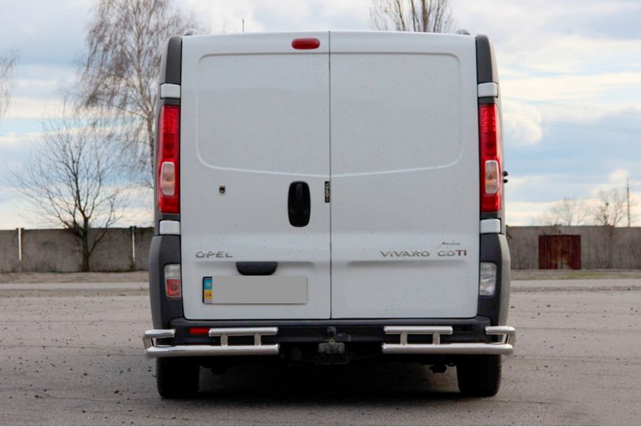 Nissan Primastar 2002-2014 Osłona Tylna AK003-Plus-2 (Stal Nierdzewna) Zdjęcia 3