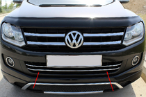Volkswagen Amarok 2010-2022 Nakładki na przedni zderzak ze stali nierdzewnej (2 szt.) zdjęcia 1