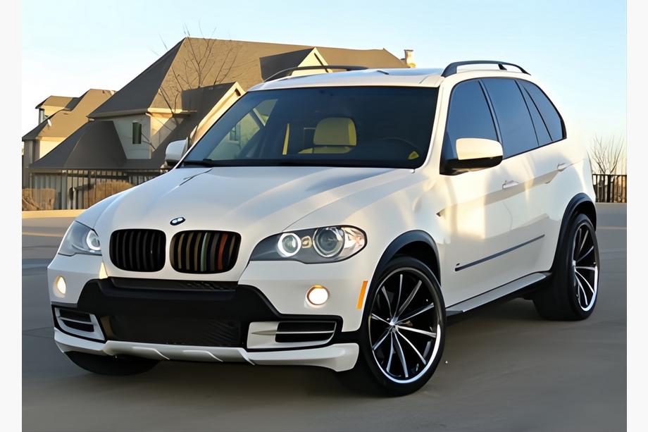 BMW X5 E70 2007-2013 Nakładka na przedni zderzak (2007-2010, do lakierowania) Image