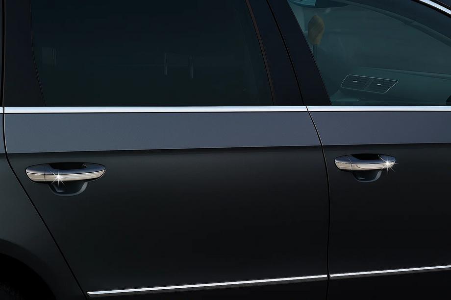 Volkswagen Polo 2010-2017 Listwy ozdobne okien HB (6 szt, stal nierdzewna) Zdjęcia 2