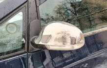 Volkswagen Sharan 1995-2010 Nakładki na Lusterka 2004-2010 (2 szt., Stal Nierdzewna) Carmos - Turecka Stal Nierdzewna zdjęcia 3