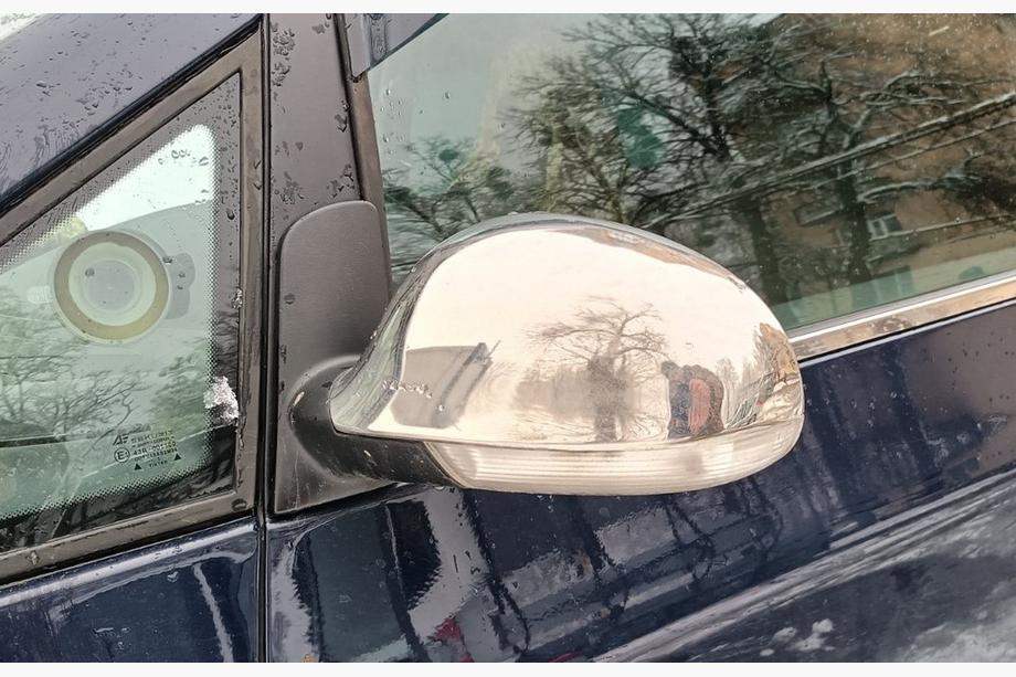 Volkswagen Sharan 1995-2010 Nakładki na Lusterka 2004-2010 (2 szt., Stal Nierdzewna) Zdjęcia 3