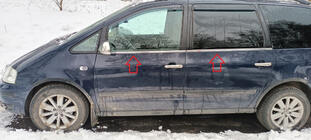Volkswagen Sharan 1995-2010 Listwy ozdobne okien nierdzewne (4 szt) Carmos - Turecka Stal Nierdzewna zdjęcia 1