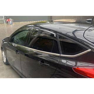 Listwy dolne szyb stal nierdzewna (8 szt) Ford Focus III 2011-2017 zdjęcia 3