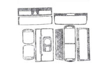 Audi A3 1996-2003 Nakładki na deskę rozdzielczą (2000-2003) Aluminium zdjęcia 1
