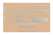 Audi A3 1996-2003 Nakładki na deskę rozdzielczą (2000-2003) Aluminium zdjęcia 3