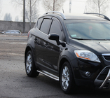 Ford Kuga 2008-2013 Progi Boczné Premium (2 szt., Stal Nierdzewna) 60 mm zdjęcia 2