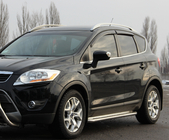 Ford Kuga 2008-2013 Progi Boczné Premium (2 szt., Stal Nierdzewna) 60 mm zdjęcia 1