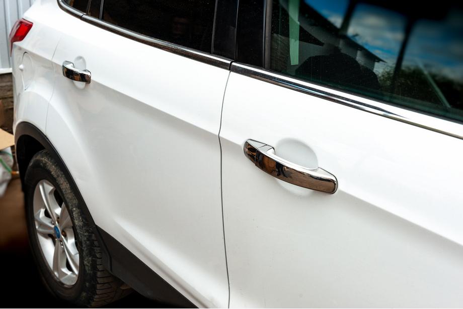 Ford Kuga/Escape 2013-2019 Nakładki na Klamek Chromowane (4 szt., Stal Nierdzewna) Z chipem, OmsaLine - Wloska Stal Nierdzewna Image