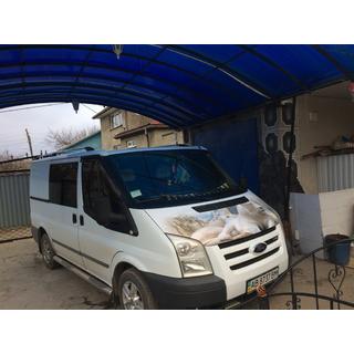 Relingi Dachowe Chromowane Ford Transit 2000–2014 zdjęcia 3