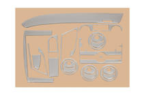 Chevrolet Aveo T250 2005-2011 Nakładki na deskę rozdzielczą (Duży zestaw) zdjęcia 2