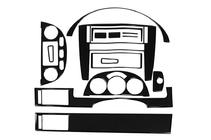 Chevrolet Lacetti 2003-2024 Nakładki na deskę rozdzielczą Sedan (Meric) Aluminium zdjęcia 2