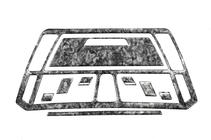 Citroen C-4 Picasso 2006-2013 Nakładki na Deskę Rozdzielczą Aluminium zdjęcia 3