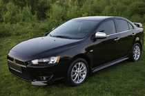 Mitsubishi Lancer X 2008- Chromowane Nakładki na Lusterka (2 szt.) zdjęcia 1