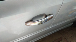 Opel Vectra C 2002-2008 Chromowane Nakładki na Klameki (4 szt., Stal Nierdzewna) OmsaLine - Włoska Stal Nierdzewna zdjęcia 8