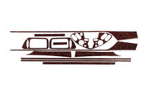 Nissan Primera P12 2002–2007 Nakładki na Deskę Rozdzielczą Tytan zdjęcia 1
