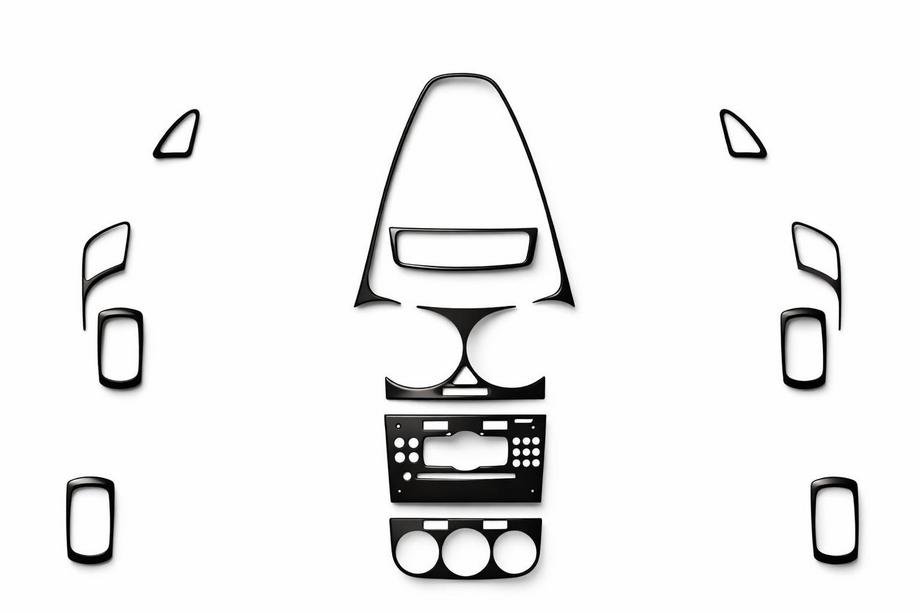 Opel Corsa D 2007-2014 Nakładki na Deskę Rozdzielczą Aluminium Image