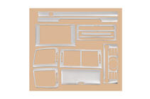 Peugeot 407 2004-2011 Nakładki na Deskę Rozdzielczą (Kit-1) Aluminium zdjęcia 3