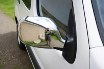 Renault Kangoo 1998-2008 Chromowane Nakładki na Lusterka (2004-2008, 2 szt) Carmos - Turecka Stal Nierdzewna zdjęcia 1