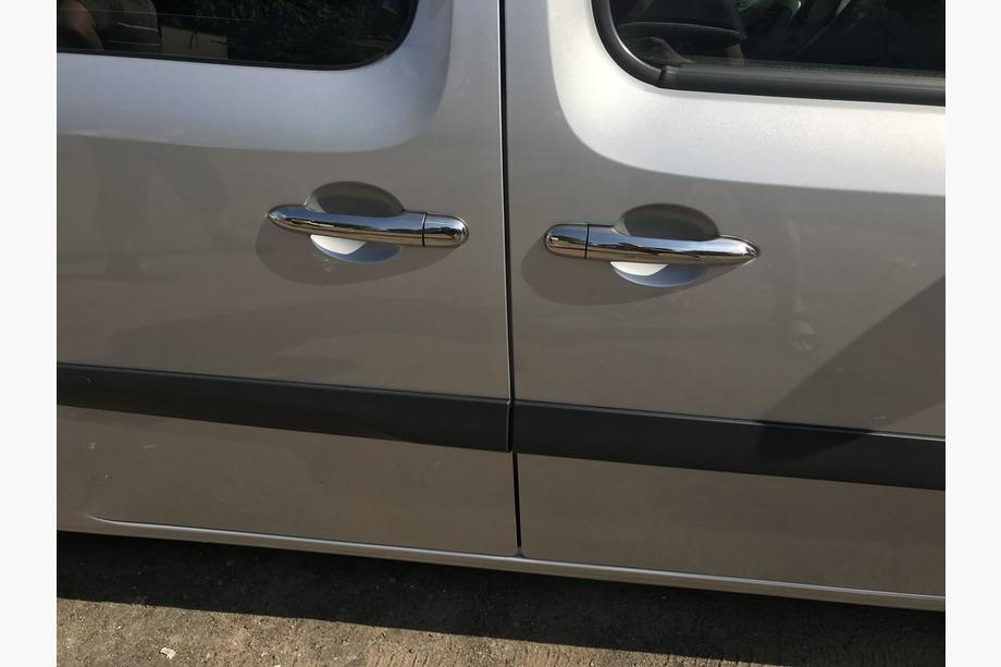 Renault Kangoo 2008–2020 Nakładki na klamki drzwi ze stali nierdzewnej 4 szt, Carmos - Stal Turecka Zdjęcia 6