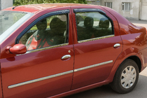 Renault Logan I 2005-2008 Listwy drzwi nierdzewne (4 szt.) zdjęcia 4