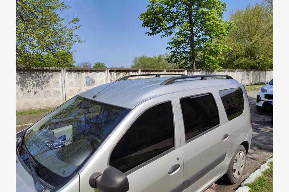 Renault Logan MCV 2005-2013 Relingi Dachowe Czarne Image
