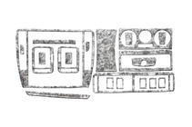 Volkswagen Passat B5 1997-2005 Nakładki na deskę rozdzielczą 2004-2005 Drewno zdjęcia 3
