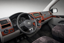 Volkswagen T5 2010-2015 Nakładki na Deskę Rozdzielczą Drewno zdjęcia 1