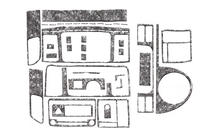 Volkswagen T5 2010-2015 Nakładki na Deskę Rozdzielczą Drewno zdjęcia 7