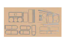 Volkswagen Golf 4 1997-2006 Nakładki na Deskę Rozdzielczą zdjęcia 5