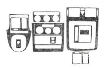 Volkswagen Touran 2003-2010 Nakładki na Deskę Rozdzielczą Tytan zdjęcia 3