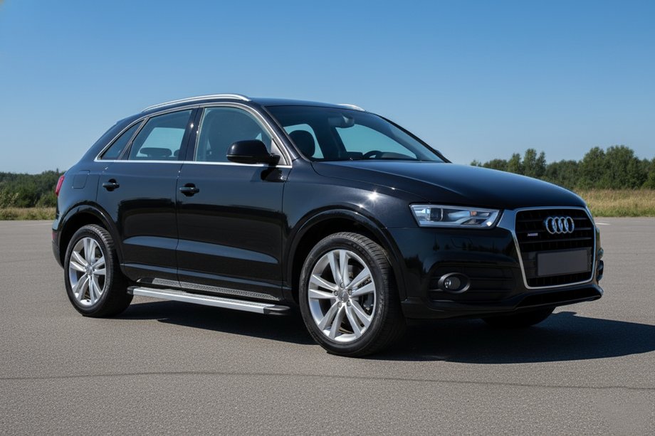 Audi Q3 2011-2019 Progi Boczne Maya V2 (2 szt., Aluminium) Image