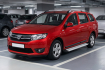 Dacia Logan MCV 2013-2020 Progi Boczne Maya V2 (2 szt., Aluminium) zdjęcia 1