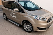 Ford Courier 2014-2023 Progi Boczne Maya V2 (2 szt., Aluminium) zdjęcia 1