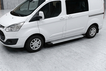 Ford Custom 2013-2022 Progi Boczne Maya V2 (2 szt., Aluminium) zdjęcia 1