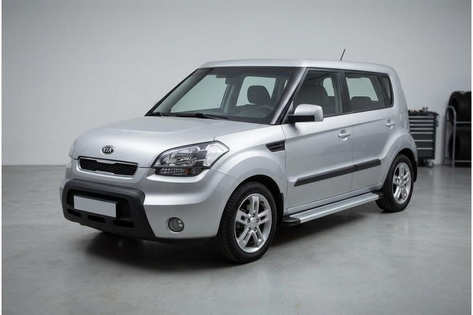 Kia Soul I 2008-2013 Progi Boczne Maya V2 (2 szt., Aluminium) Image