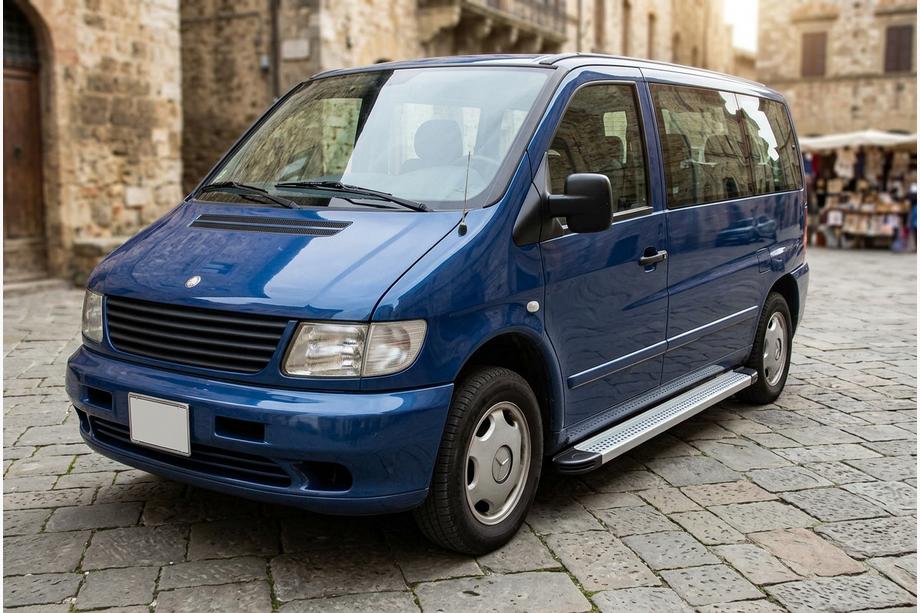 Mercedes Vito W638 1996-2003 Progi Boczne Maya V2 (2 szt., Aluminium) Image